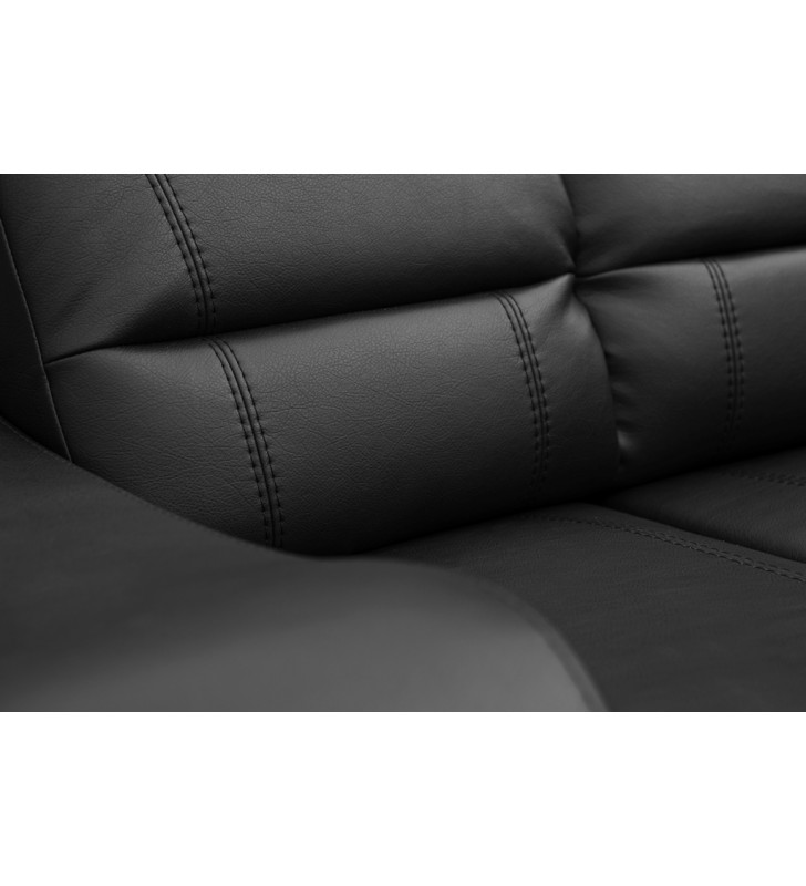 Beżowa, rozkładana sofa z pojemnikiem na pościel i dwiema pufami Wenus