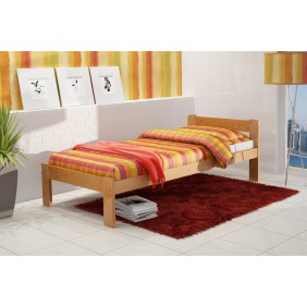 Łóżko (90x200 cm) z drewna sosnowego do pokoju młodzieżowego KMLk8