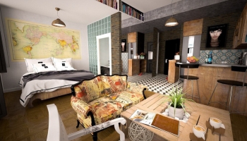 Jak urządzić salon z sypialnią razem?